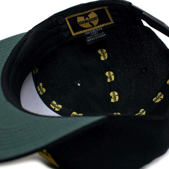 Retro Vintage Style Great Gift Idea Wu Tang Hat Flat Bill 3D Embroidered Cap Y2K - Picture 2 of 3